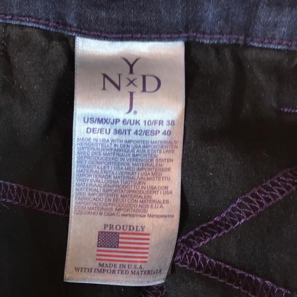 NYDJ Ankle Dark Wash Jeans Size 6 - Picture 3 of 4